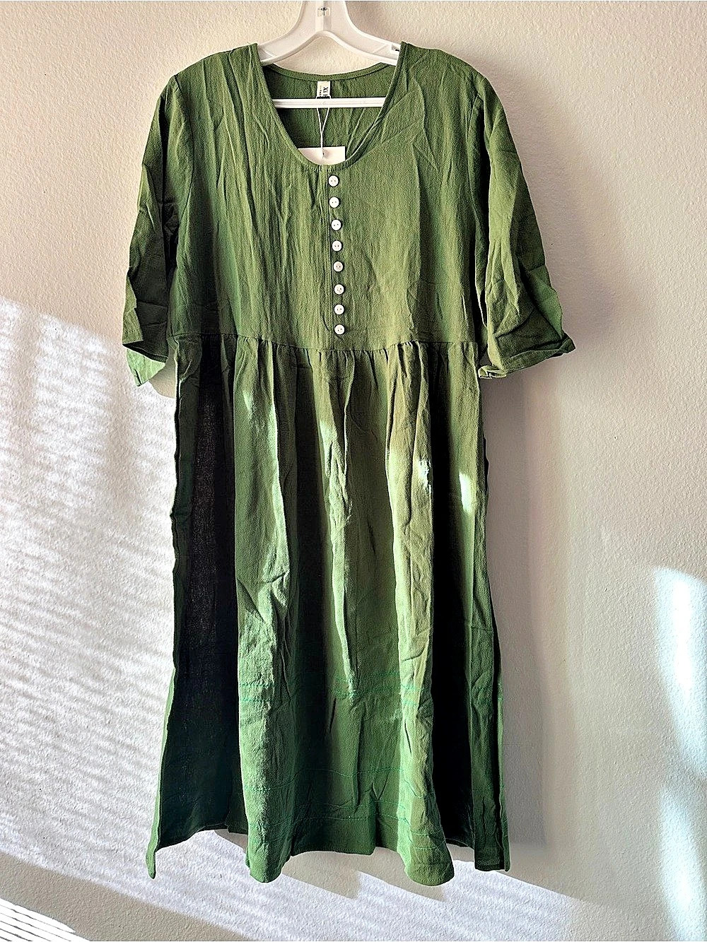 XI FASHION MIDI Dress in Green Size XL NWT
